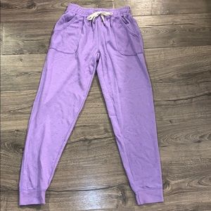 Purple joggers